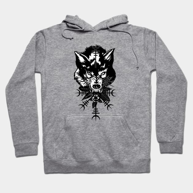 Wolf head hoodie sale